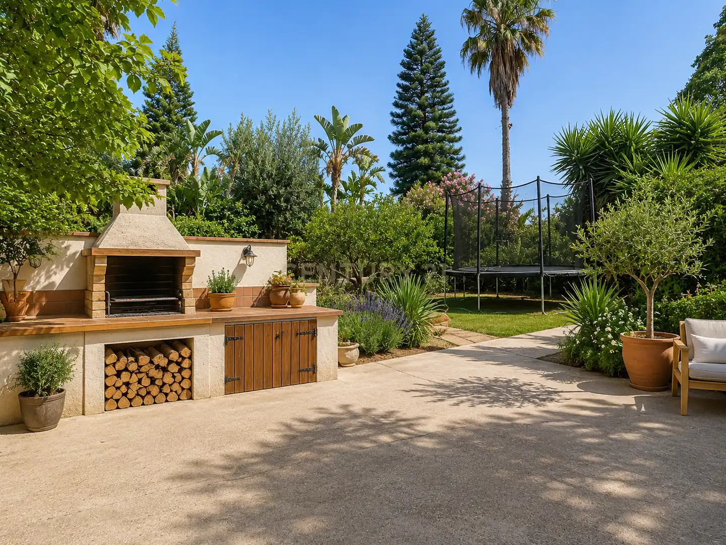 Terraza de Finca rústica en venta en Alhaurín El Grande con Aire acondicionado, Jardín privado y Trastero