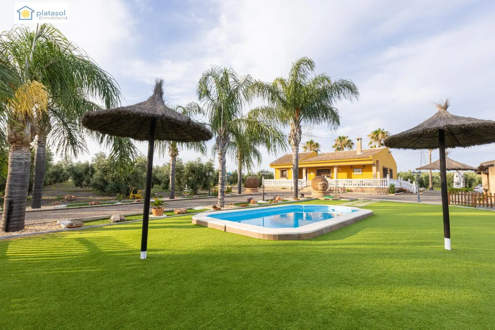 Jardín de Finca rústica en venta en Chucena con Aire acondicionado, Calefacción y Jardín privado