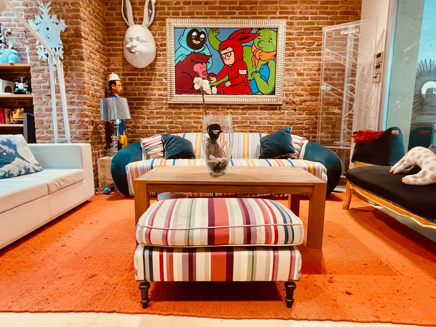 Wohnzimmer von Maisonette zur Miete in Madrid mit Klimaanlage, Heizung und Möbliert