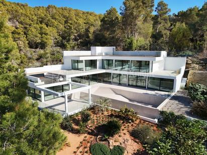 Exterior view of House or chalet for sale in Sant Antoni de Portmany  with Air Conditioner, Private garden and Terrace