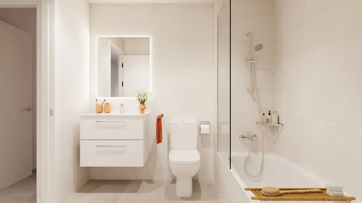 Baño de Apartamento en venta en Mijas con Aire acondicionado, Terraza y Trastero