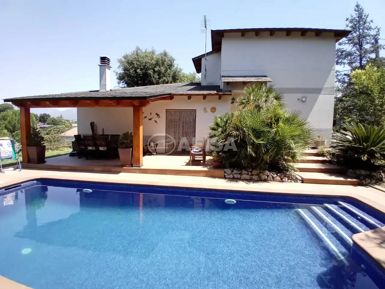 Exterior view of Houses for sale in Sant Pere de Vilamajor  with Air Conditioner, Heating and Private garden