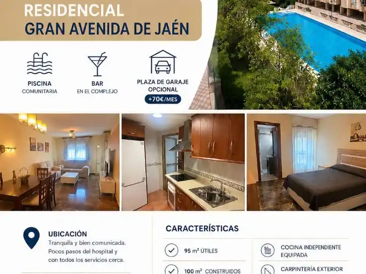 Wohnung mit Pool zur Miete in Avd Madrid 39