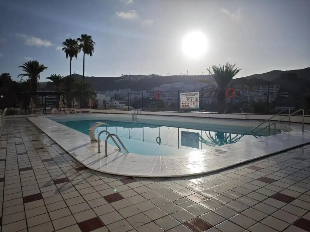 Schwimmbecken von Wohnung zur Miete in Mogán mit Klimaanlage, Möbliert und Internet