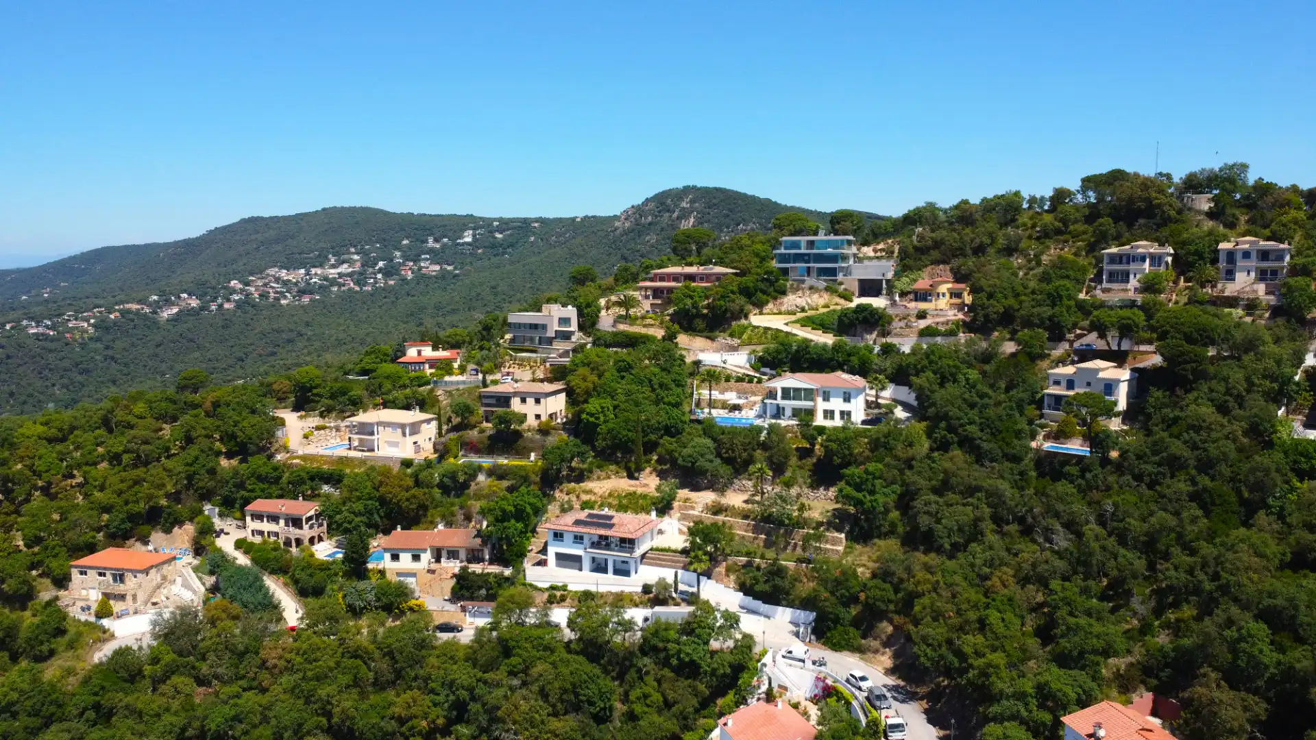 Vista exterior de Casa o xalet en venda en Santa Cristina d'Aro amb Aire condicionat, Jardí privat i Parquet