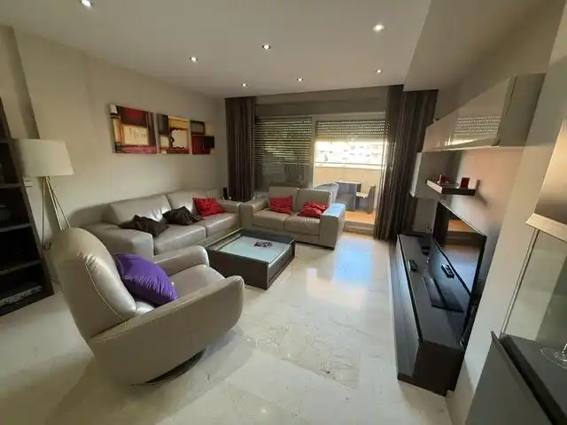 Wohnzimmer von Wohnung zur Miete in Murcia mit Klimaanlage, Heizung und Privatgarten