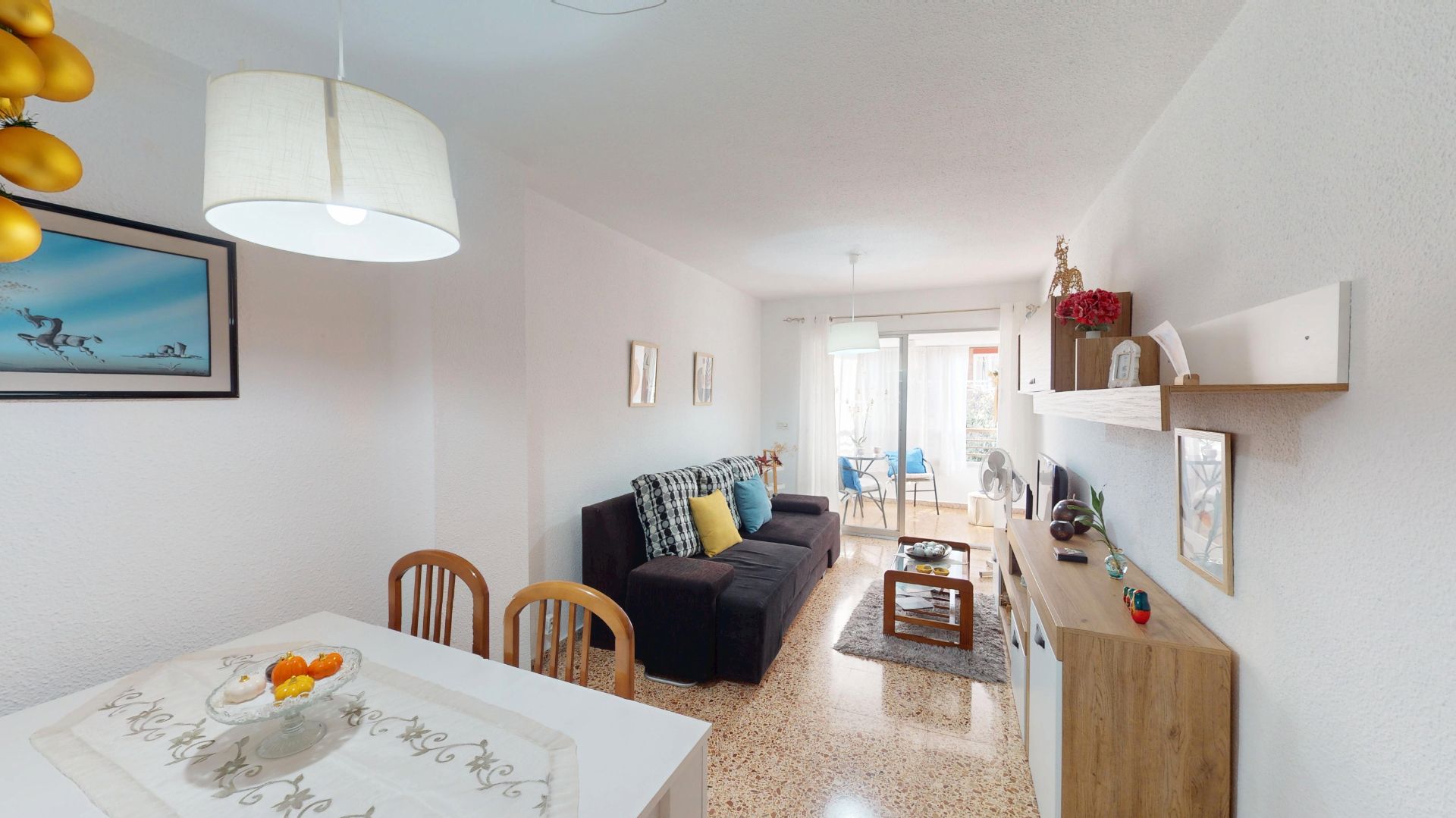 Sala de estar de Piso en venta en Alicante / Alacant con Balcón