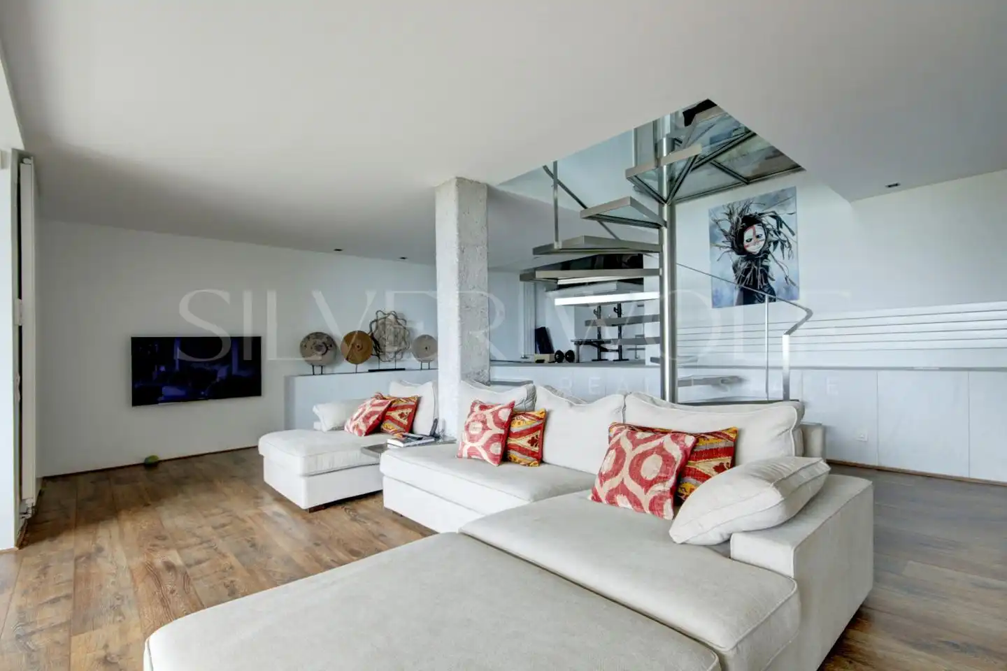 Sala de estar de Casa o chalet en venta en Sitges con Aire acondicionado, Calefacción y Jardín privado