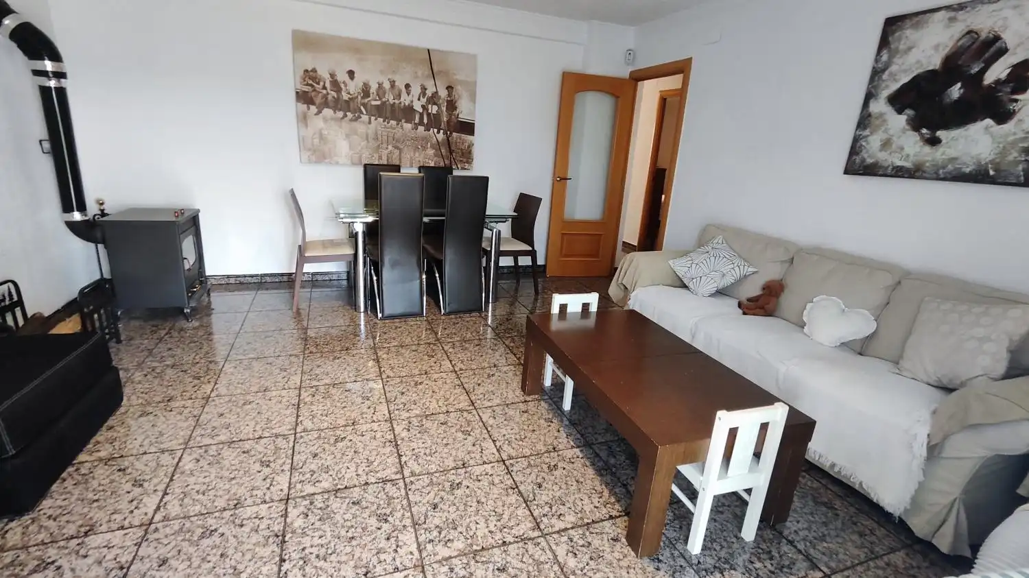 Sala de estar de Casa adosada en venta en Rubí con Trastero