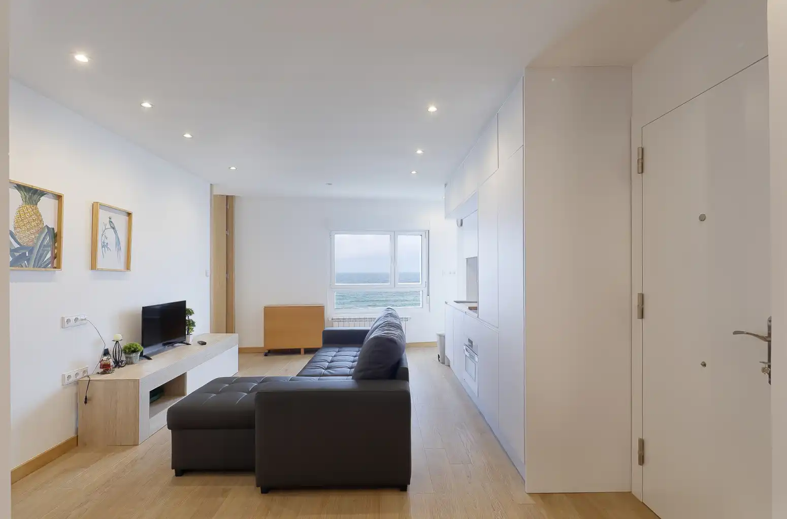 Sala de estar de Piso de alquiler en Gijón  con Calefacción y Amueblado