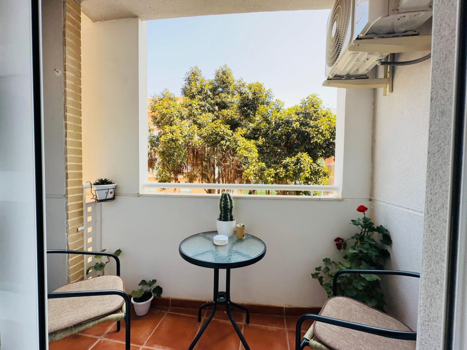 Balcony of Flat for sale in Sagunto / Sagunt  with Air Conditioner, Terrace and Furnished