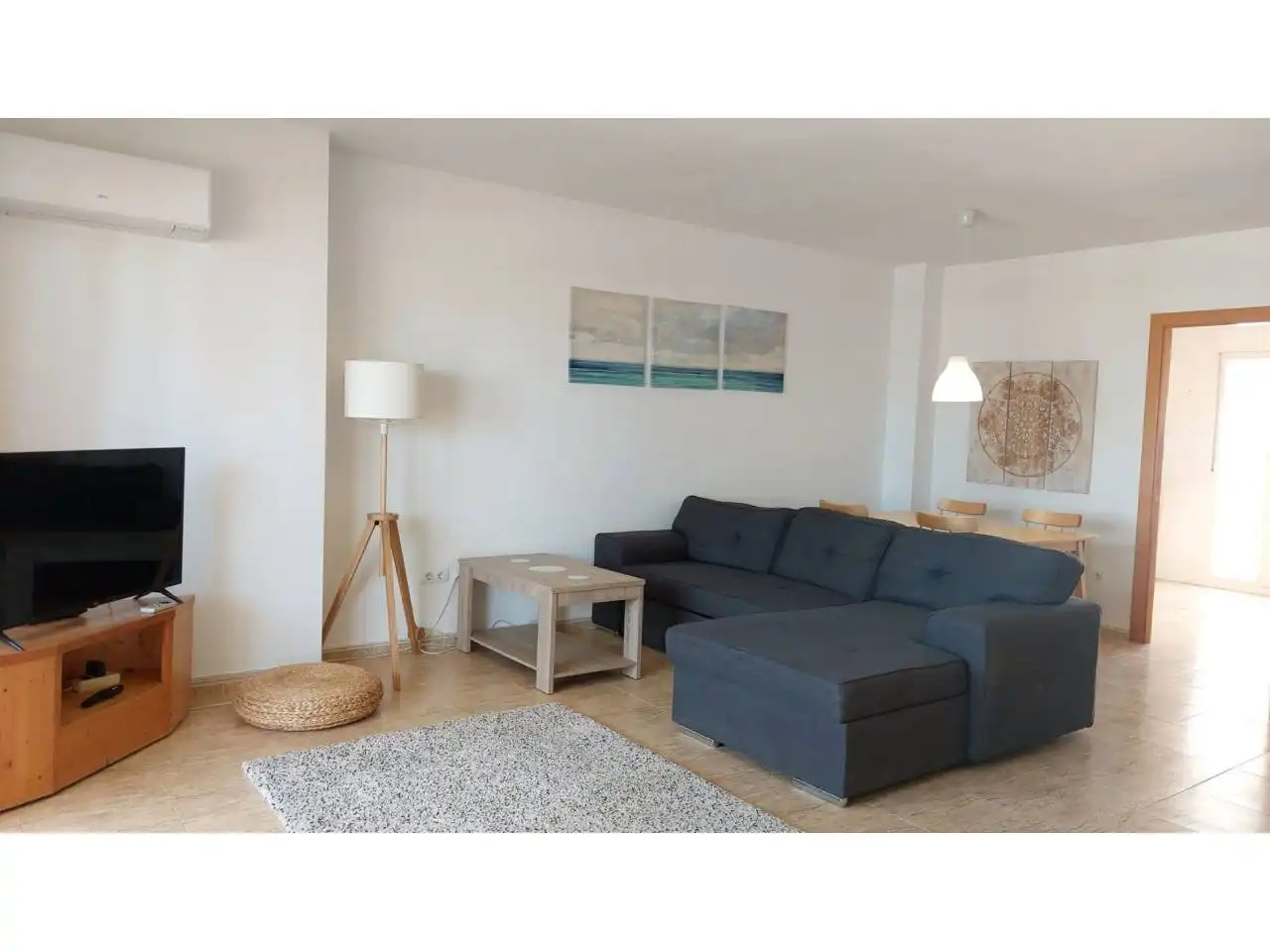 Sala de estar de Casa o chalet de alquiler en Cubelles con Aire acondicionado, Calefacción y Terraza
