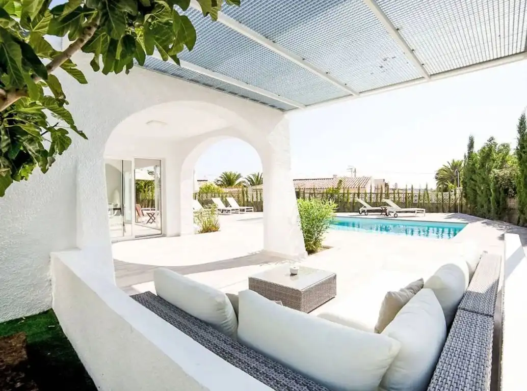 Terraza de Casa o chalet en venta en Calpe / Calp con Aire acondicionado, Calefacción y Jardín privado