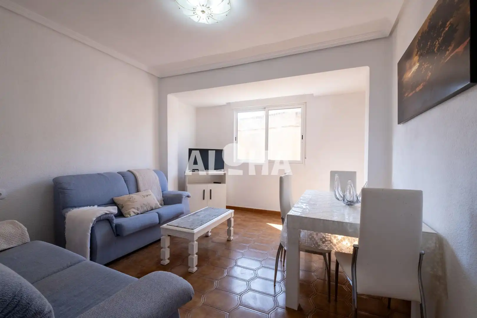 Sala de estar de Apartamento de alquiler en Alfara del Patriarca con Amueblado y Balcón