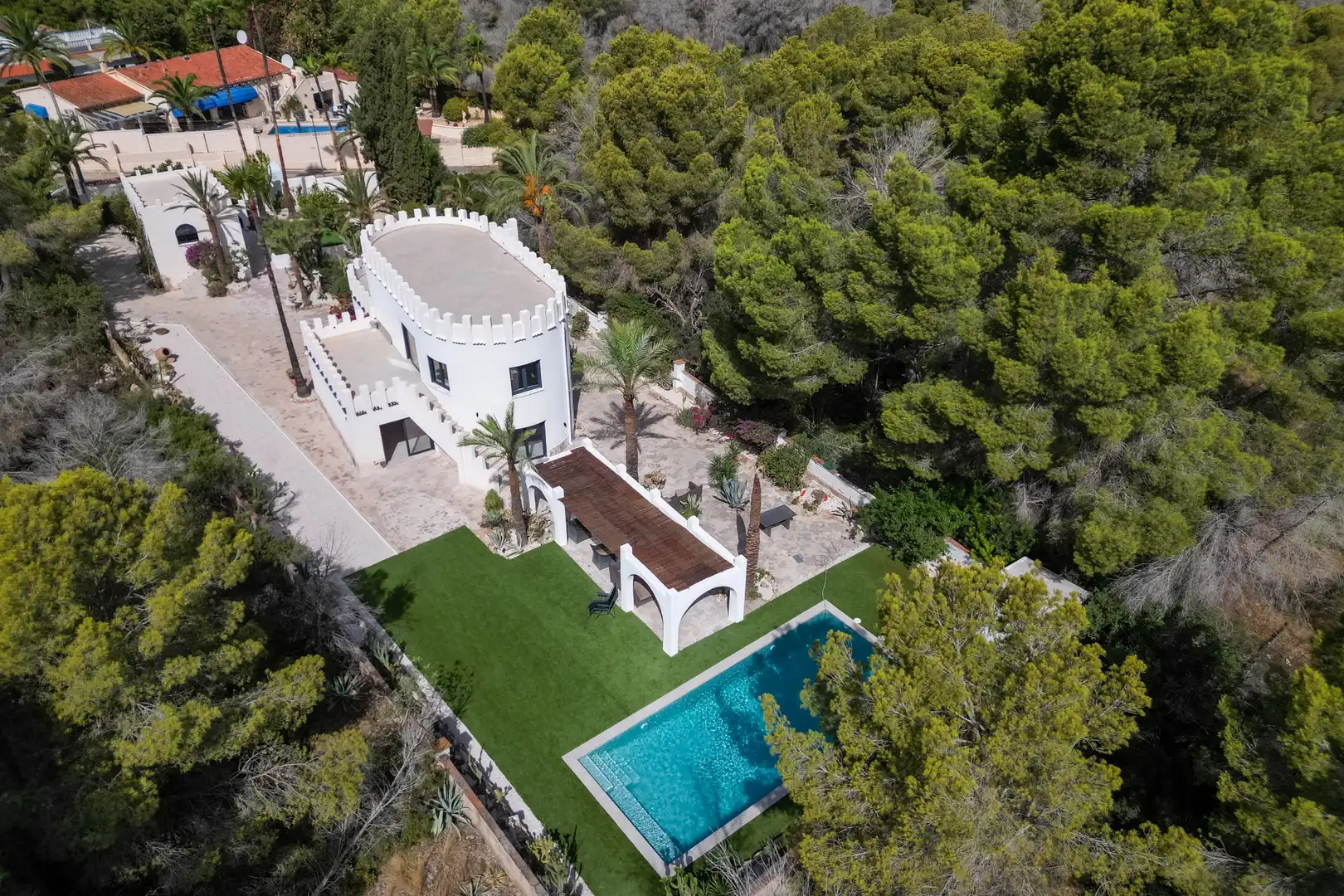Garden of Houses for sale in Benidorm  with Air Conditioner, Heating and Private garden