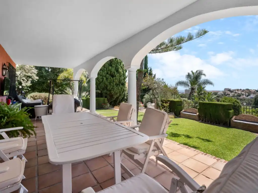 Garden of Houses for sale in Benalmádena