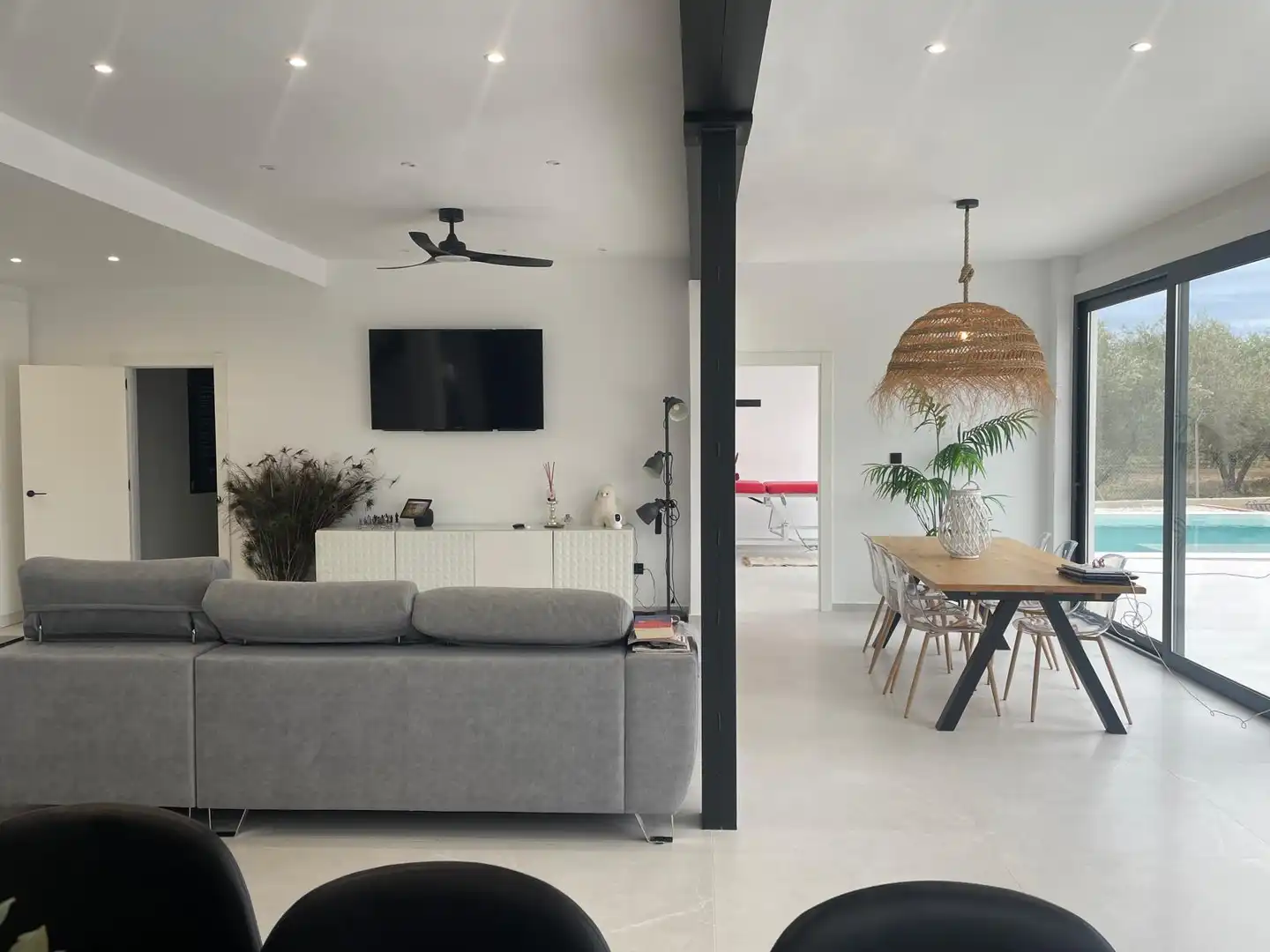 Sala d'estar de Casa o xalet en venda en Elche / Elx amb Aire condicionat, Terrassa i Traster