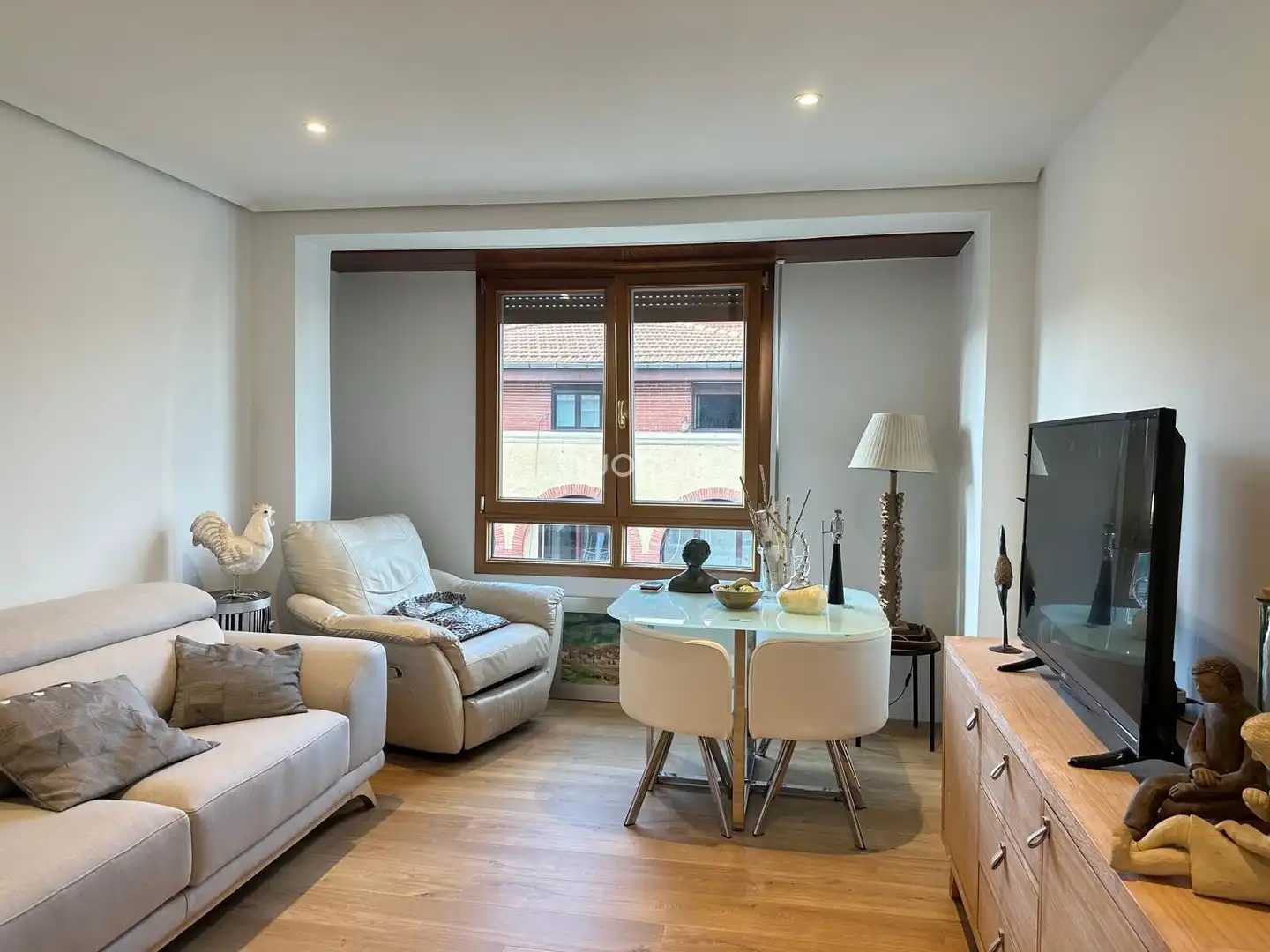 Sala de estar de Piso en venta en Getxo  con Calefacción, Terraza y Amueblado
