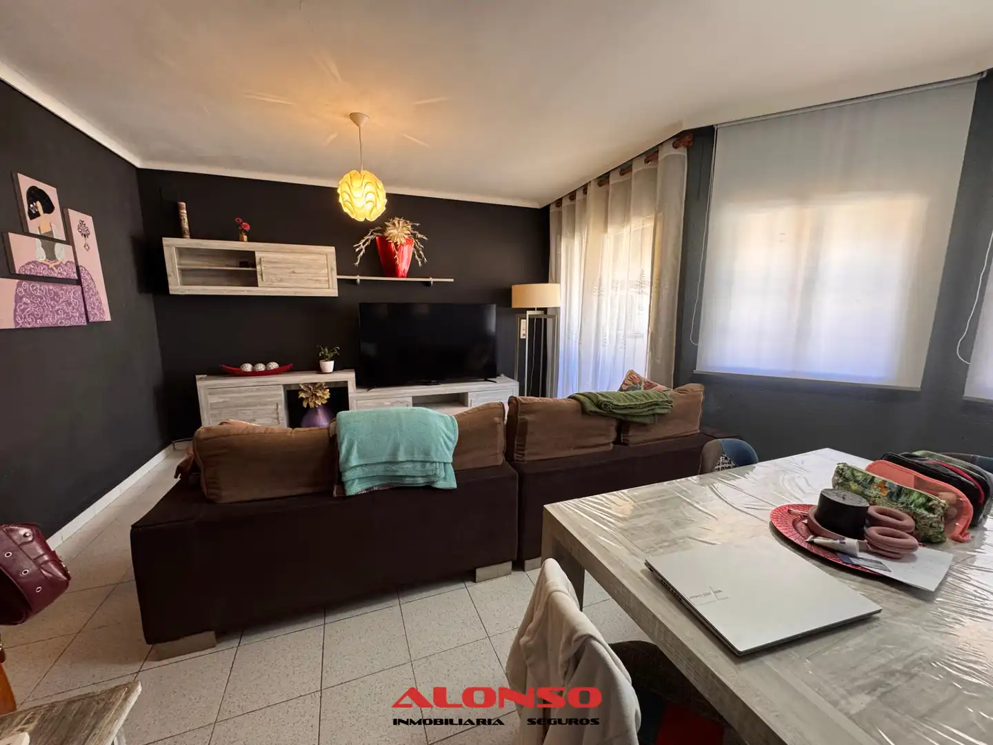 Sala de estar de Casa adosada en venta en Vinaròs con Aire acondicionado, Terraza y Trastero