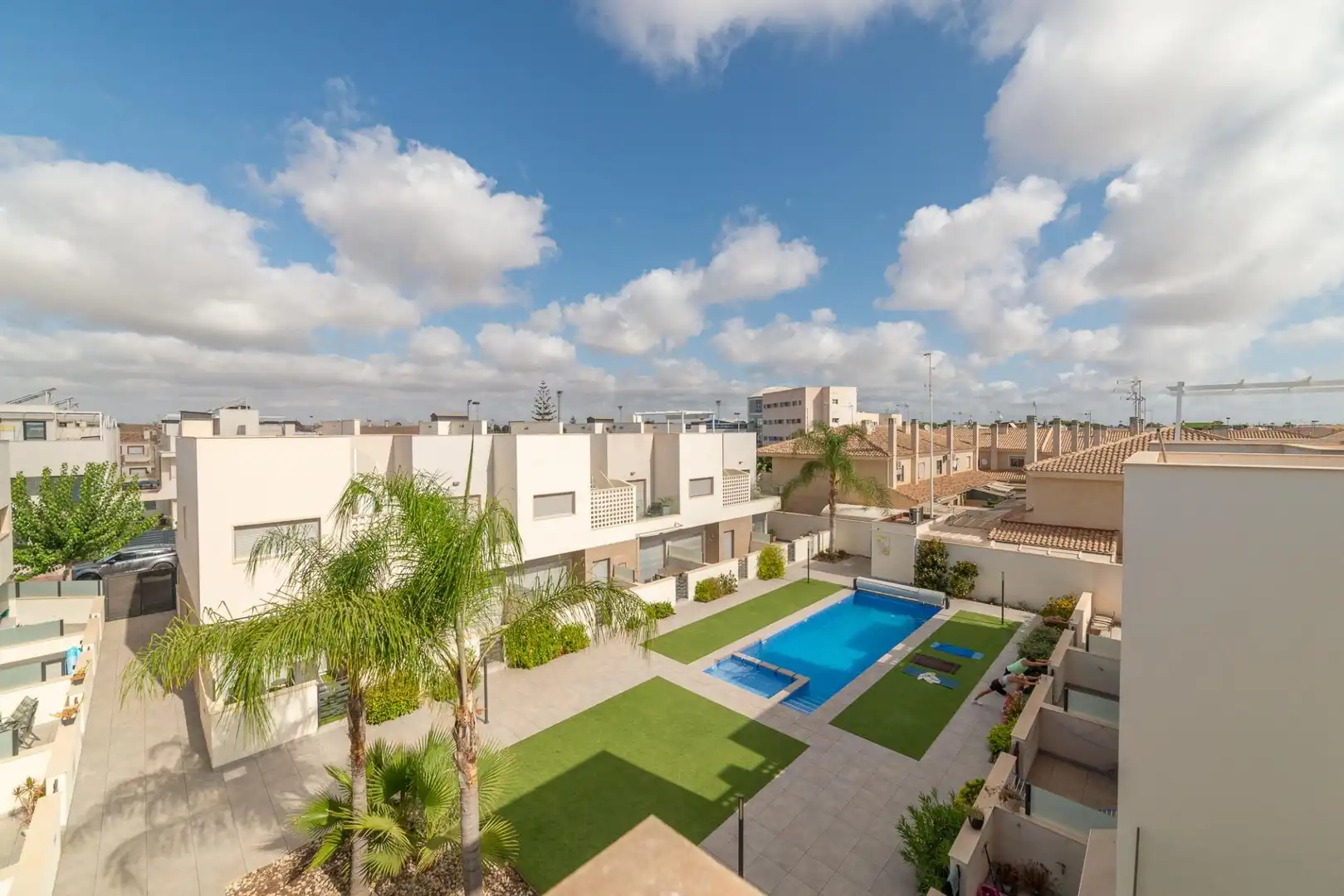 Terrassa de Casa adosada en venda en San Javier amb Aire condicionat, Jardí privat i Terrassa