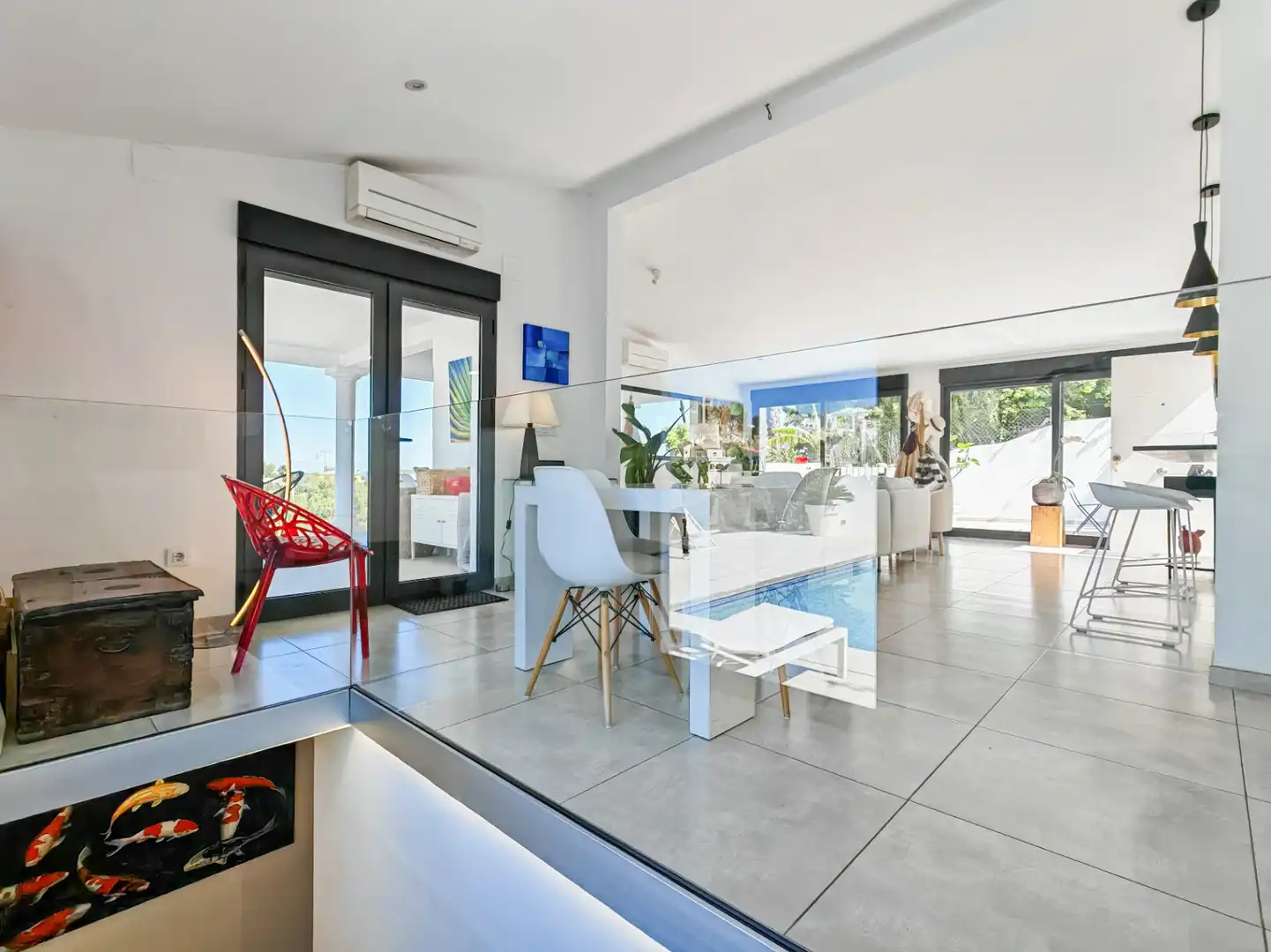 Living room of Houses for sale in Dénia  with Air Conditioner, Private garden and Terrace