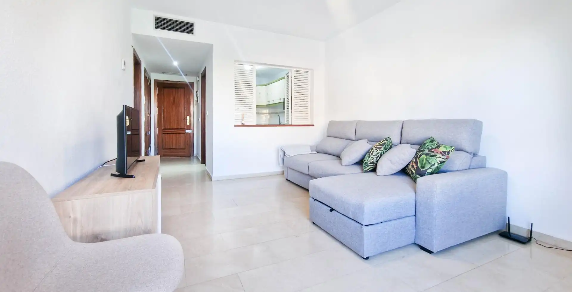 Sala de estar de Apartamento de alquiler en Badajoz con Amueblado