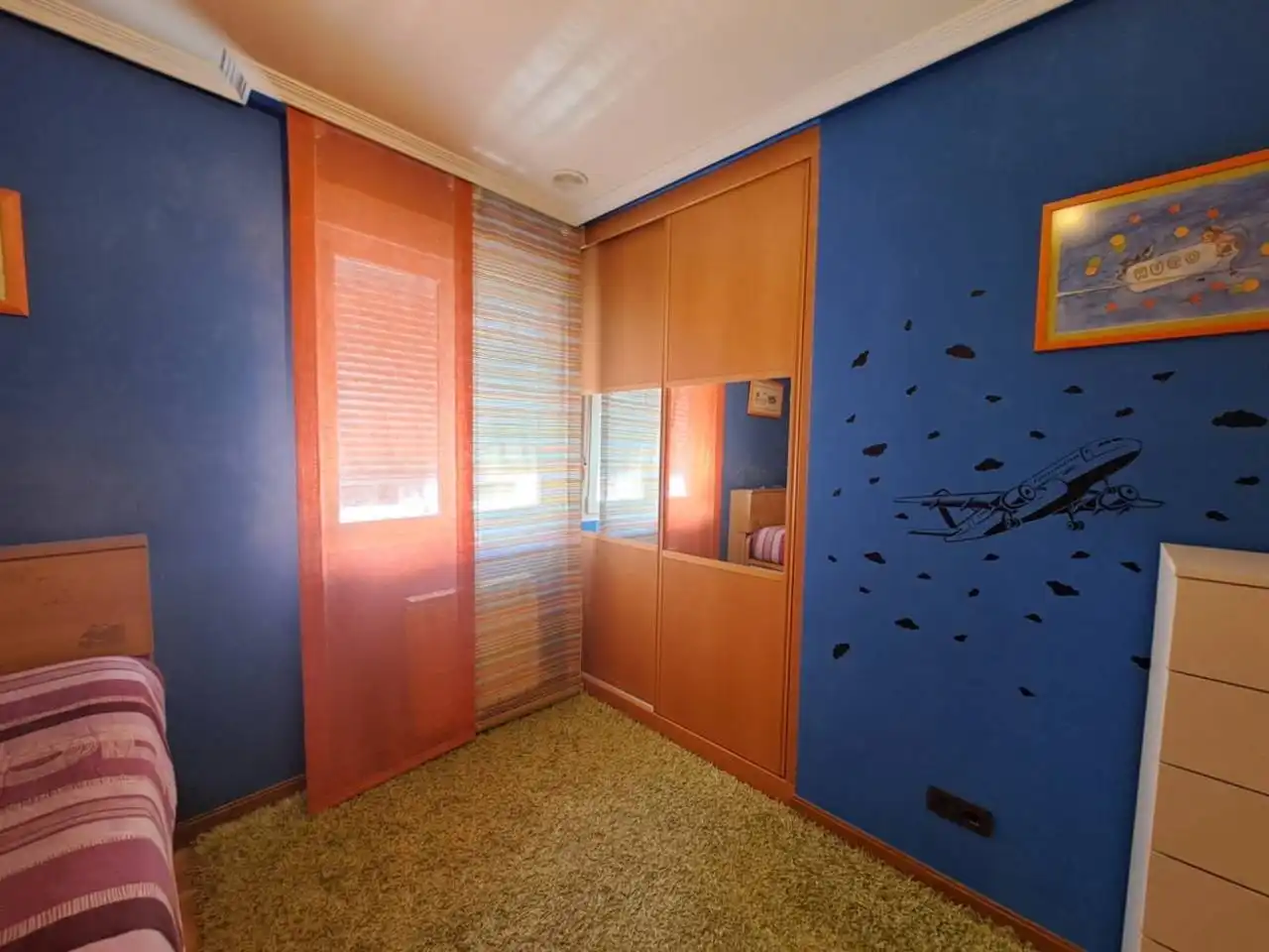 Bedroom of Flat for sale in Burgos  with Heating, Private garden and Parquet flooring