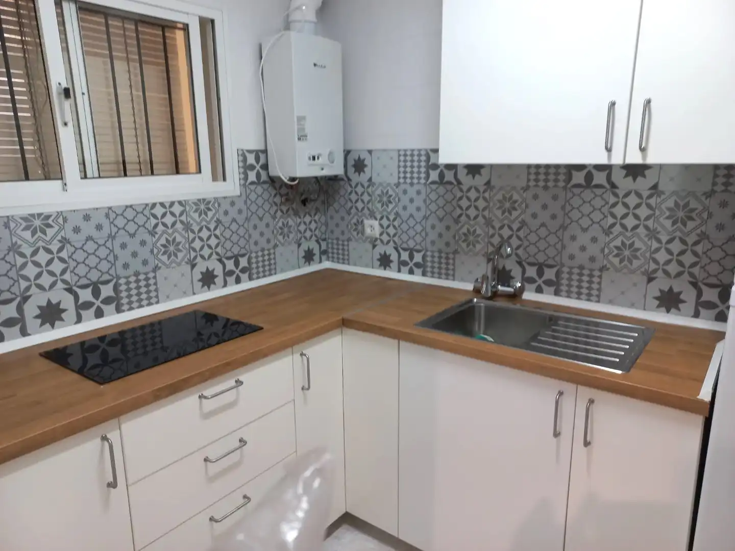 Cocina de Piso de alquiler en Sanlúcar de Barrameda con Aire acondicionado, Calefacción y Terraza