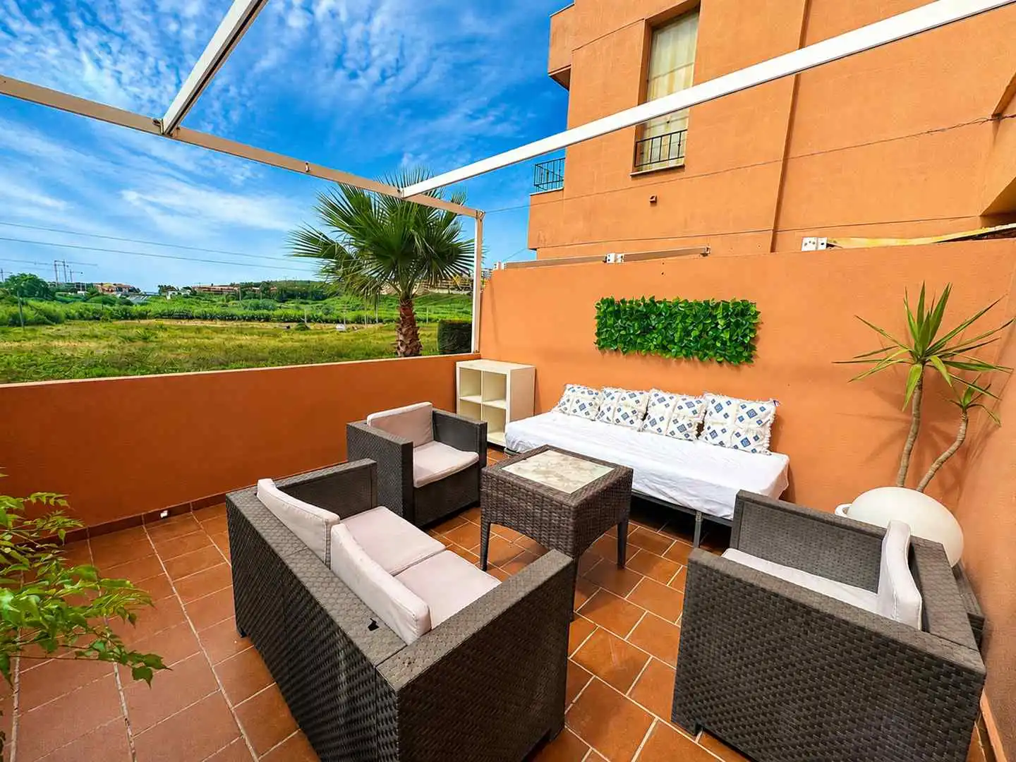 Terraza de Planta baja en venta en Manilva con Jardín privado, Terraza y Trastero