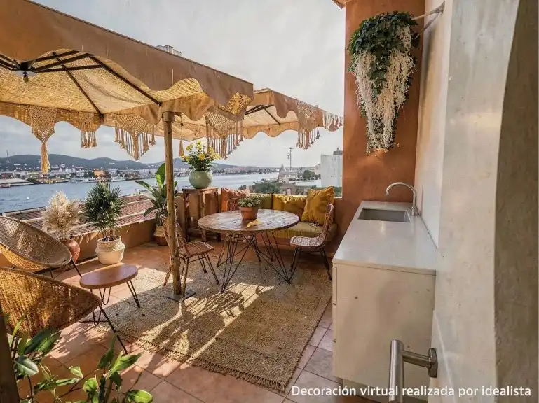Terraza de Dúplex en venta en Eivissa con Calefacción, Terraza y Amueblado