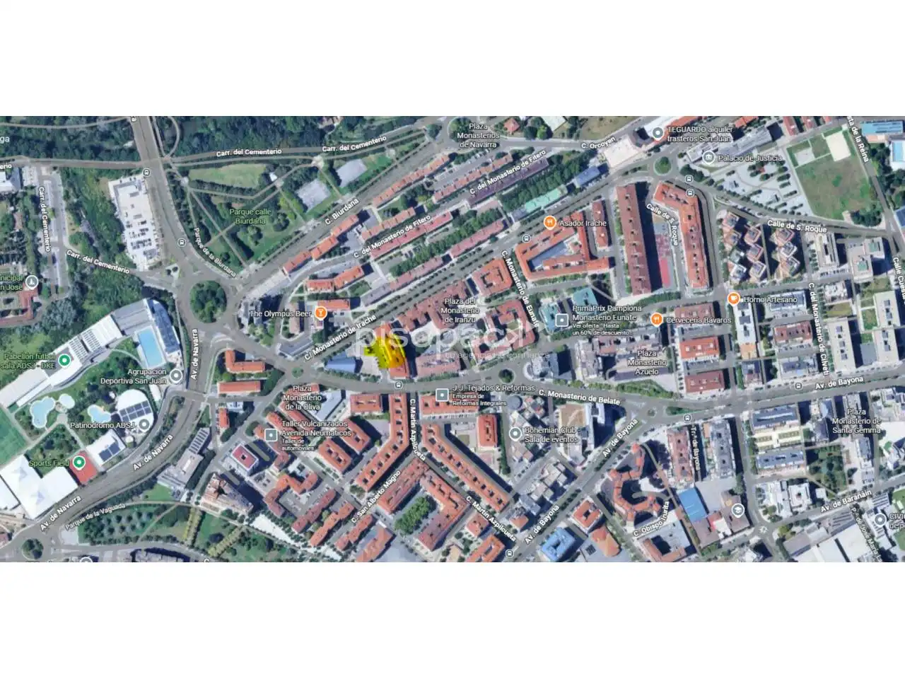 Vista exterior de Piso en venta en  Pamplona / Iruña con Calefacción y Alarma