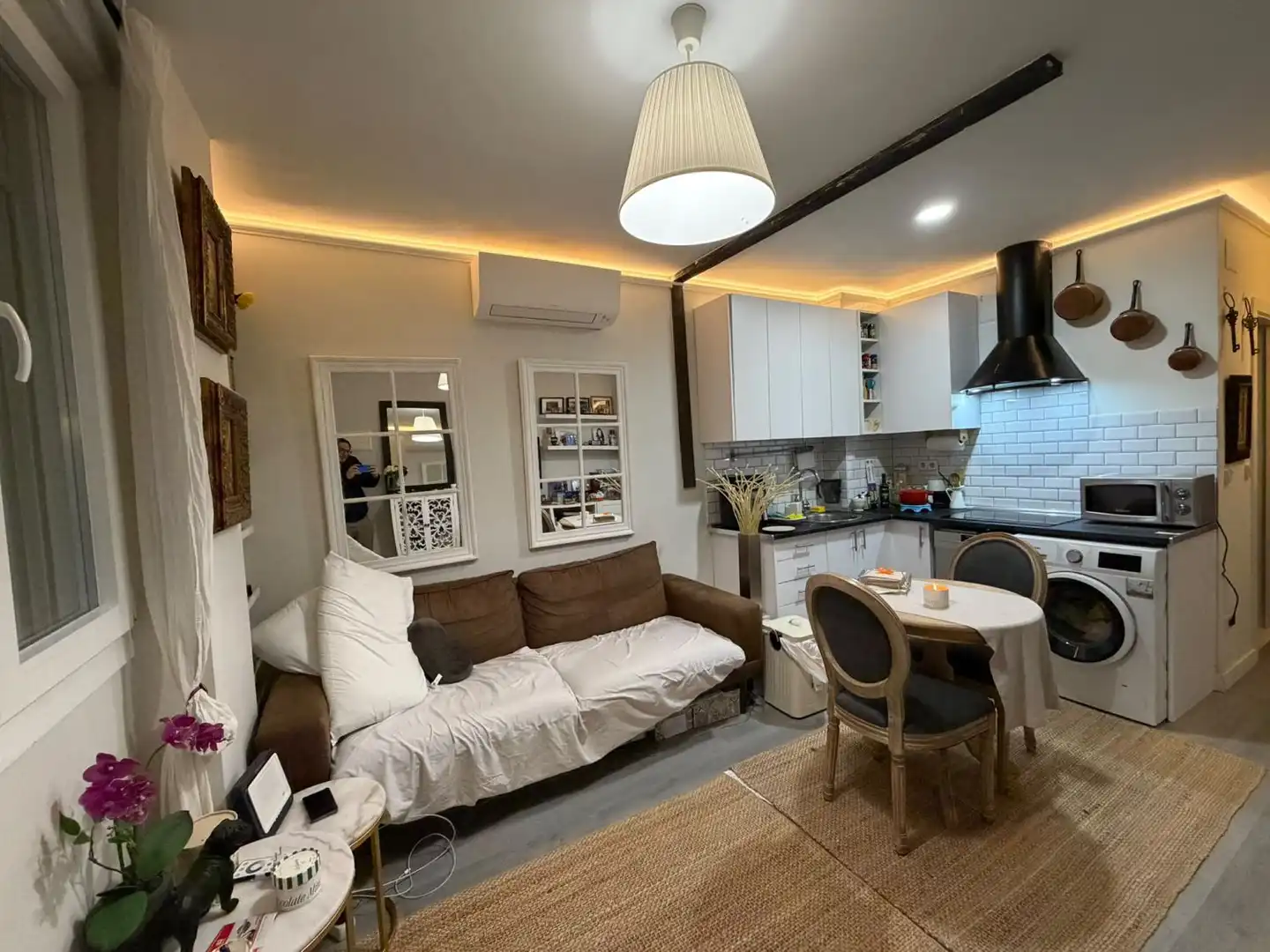 Sala de estar de Piso en venta en Madrid con Aire acondicionado y Amueblado