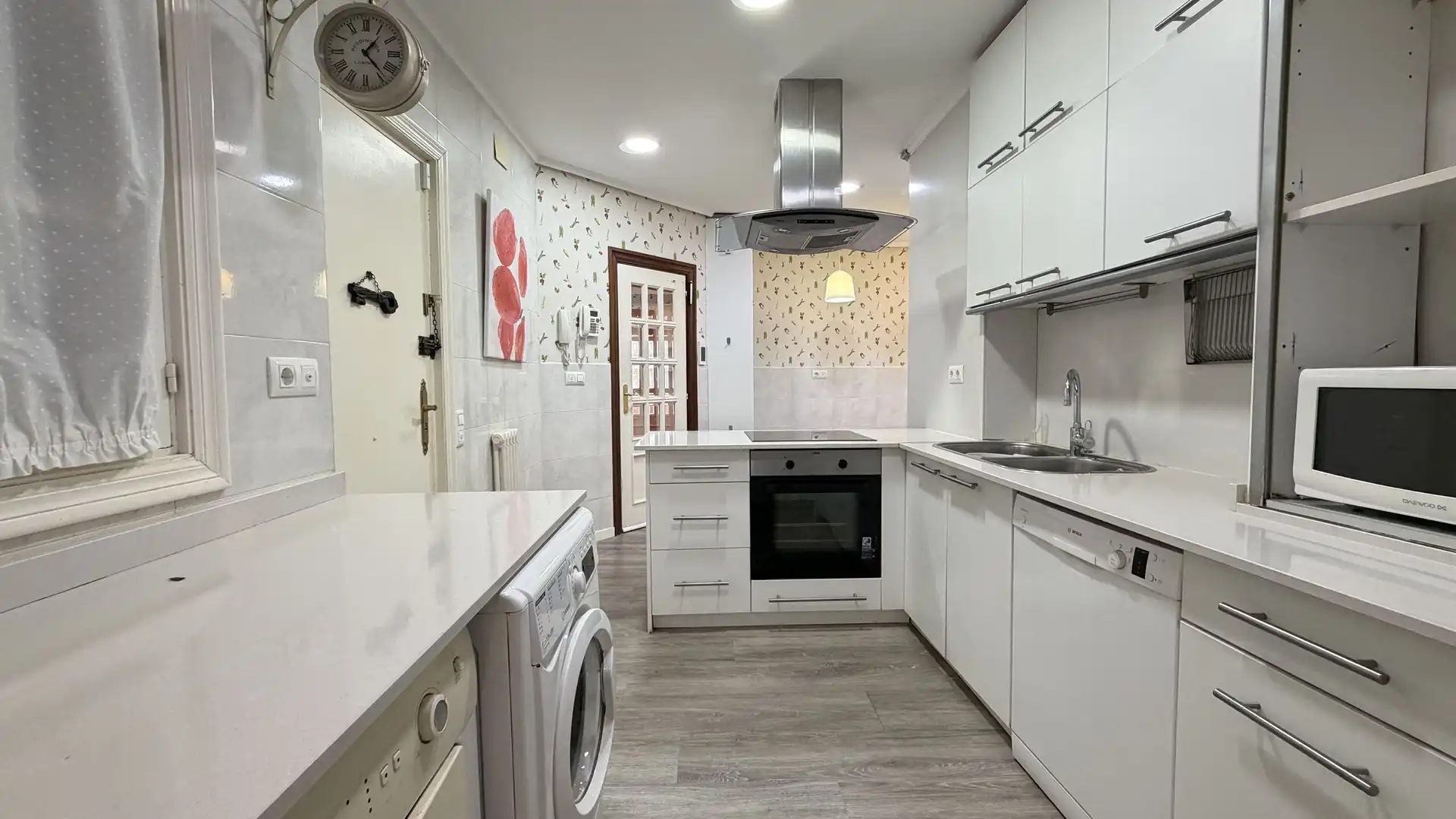 Kitchen of Flat for rent in Getxo   with Heating and Terrace