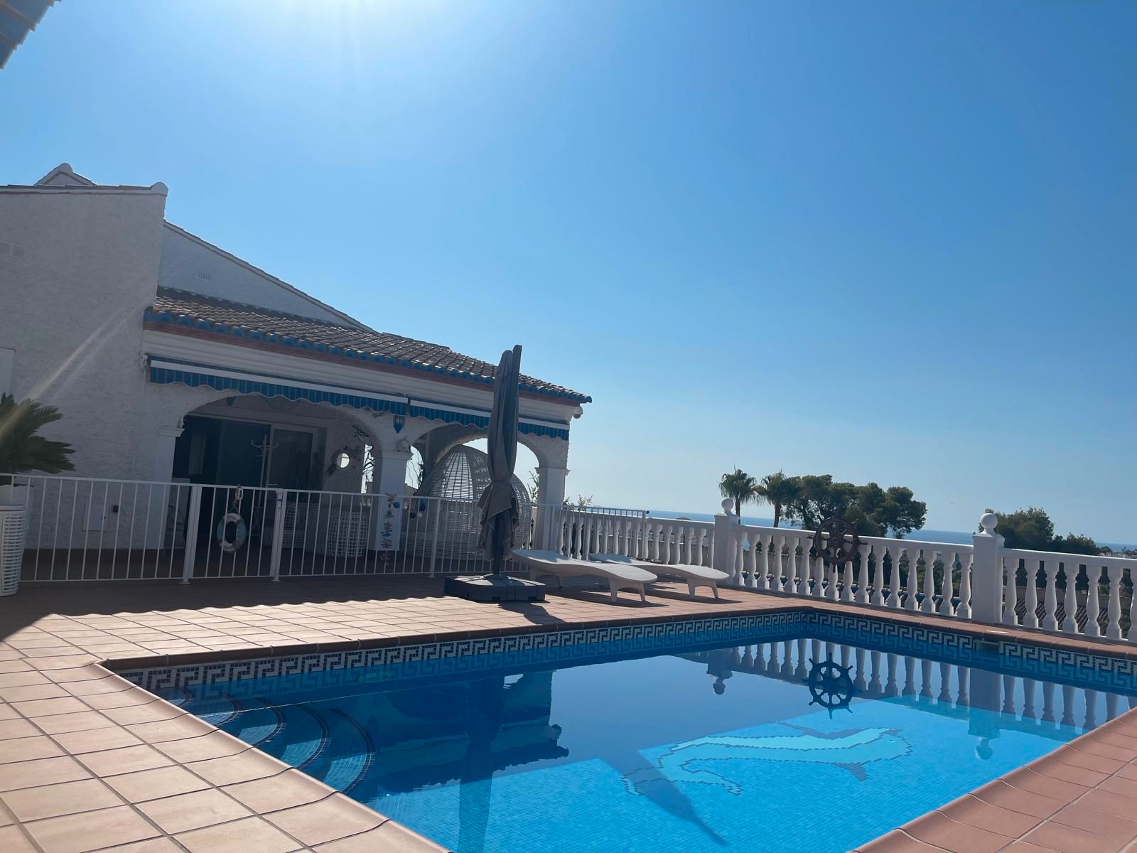 Piscina de Casa o xalet en venda en Moraira amb Aire condicionat, Terrassa i Piscina
