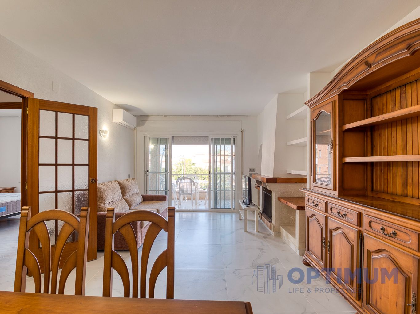 Living room of Flat to rent in Cubelles  with Air Conditioner, Heating and Furnished