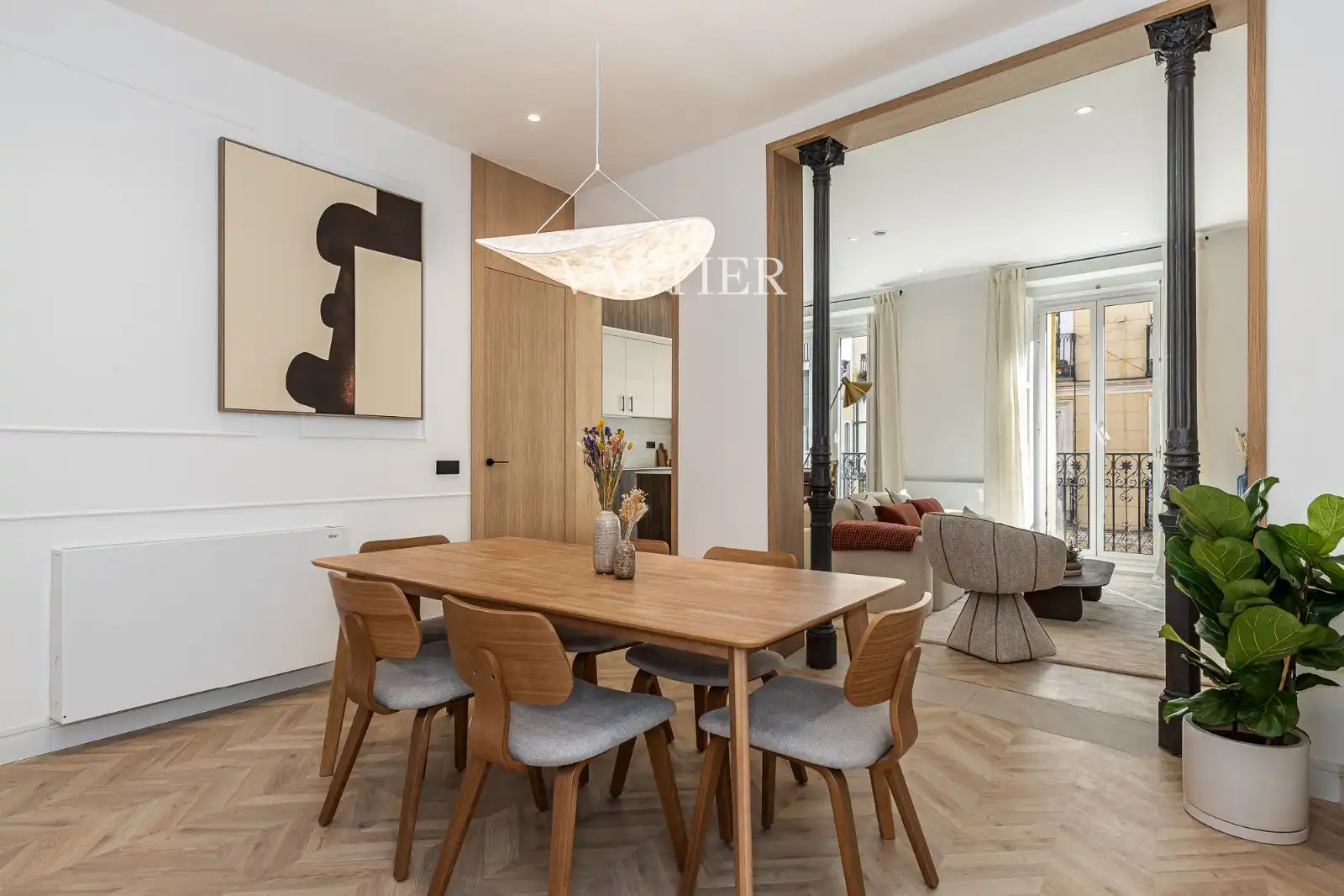 Dining room of Flat for sale in Madrid  with Air Conditioner, Terrace and Furnished