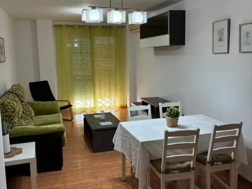 Sala de estar de Piso en venta en Roquetas de Mar con Amueblado, Horno y Lavadora