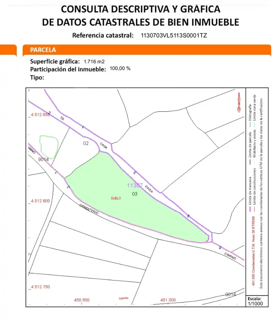 Residential land for sale in Camino Cementerio 3