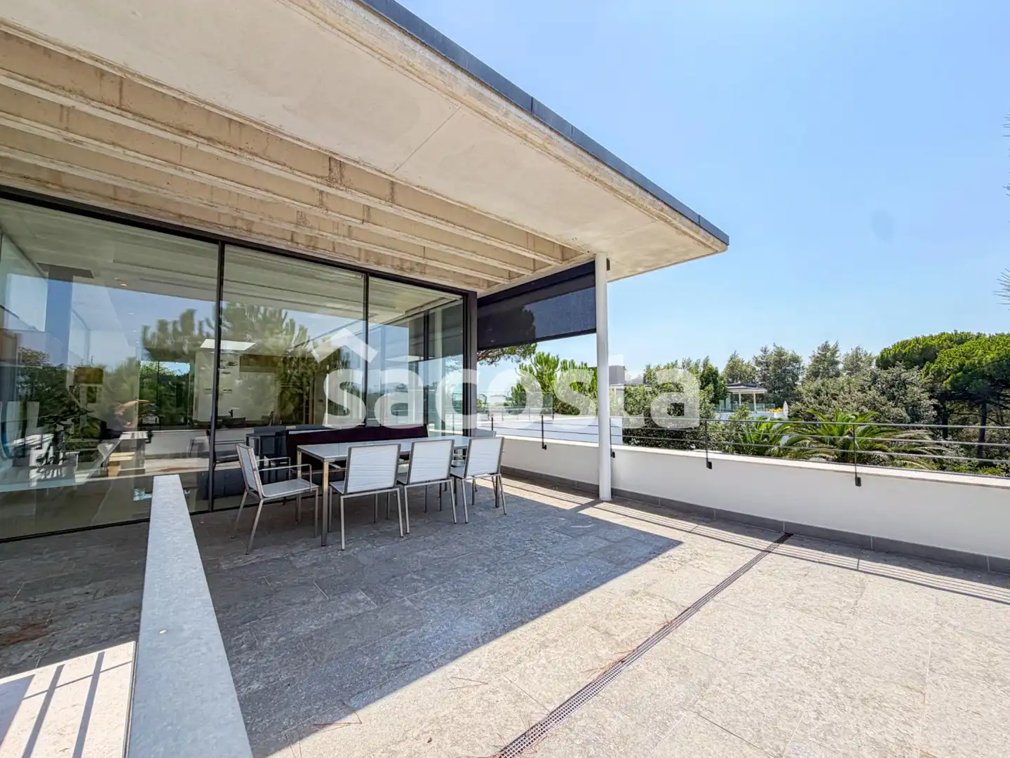 Terraza de Casa o chalet en venta en Caldes de Malavella con Aire acondicionado, Calefacción y Jardín privado