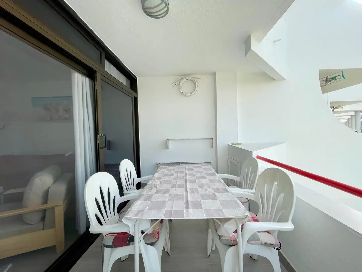 Terrassa de Apartament de lloguer en Mogán amb Moblat, Balcó i Piscina comunitària