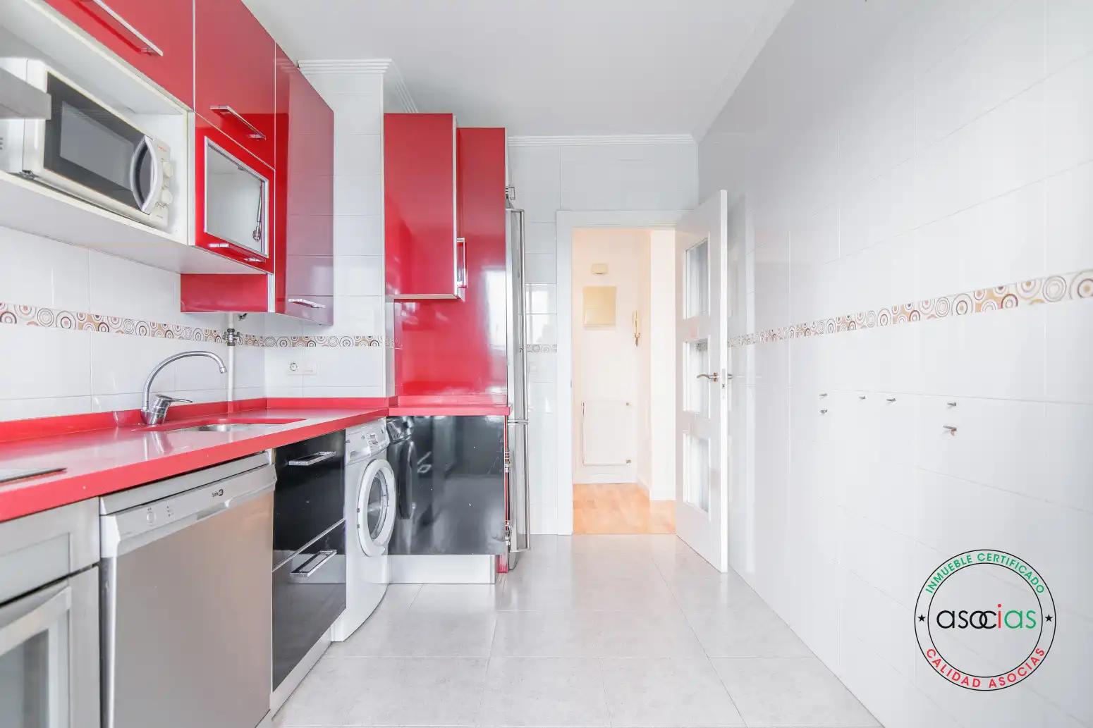 Kitchen of Flat for sale in Gijón   with Heating, Terrace and Storage room
