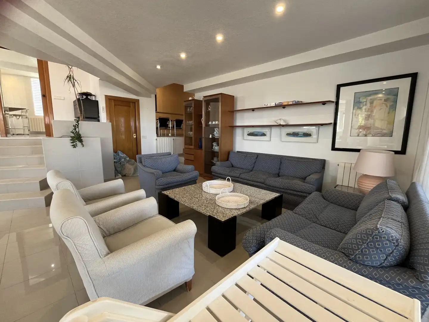 Sala d'estar de Casa o xalet en venda en Orihuela amb Jardí privat, Terrassa i Piscina