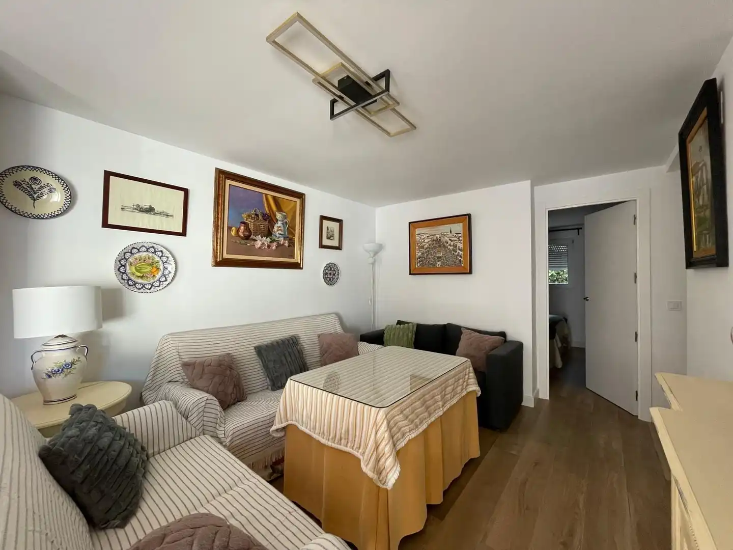 Sala de estar de Apartamento de alquiler en El Portil con Calefacción, Jardín privado y Terraza