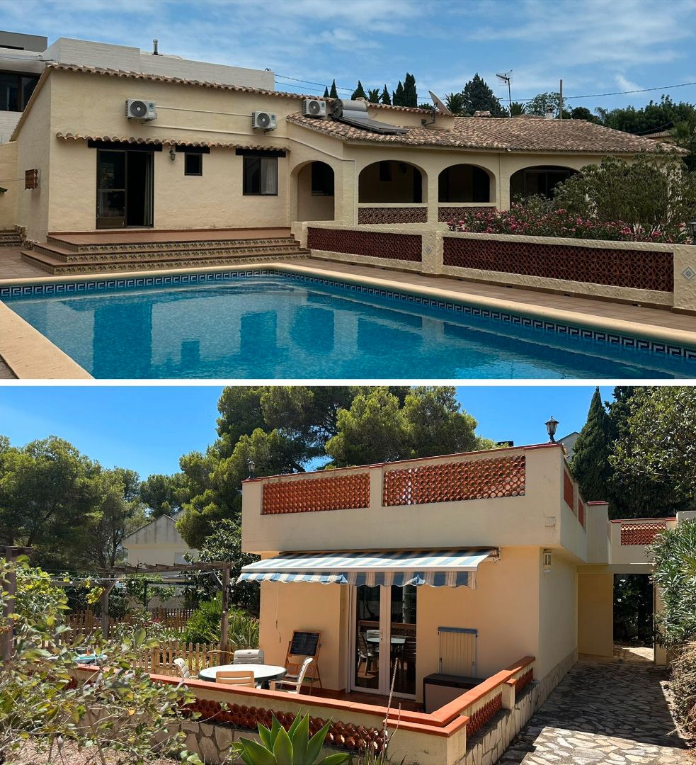 Vista exterior de Casa o chalet en venta en Dénia con Aire acondicionado, Calefacción y Jardín privado