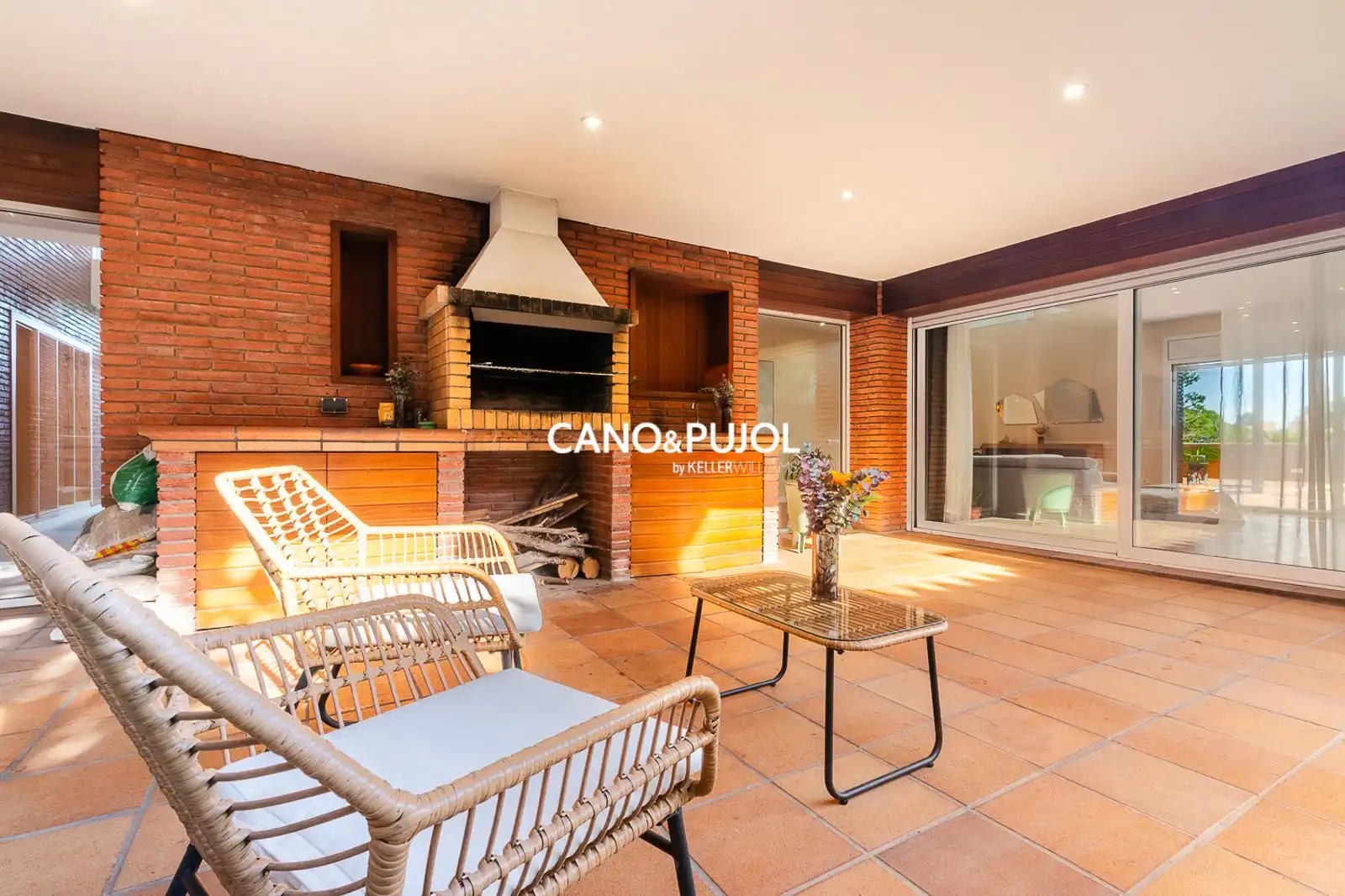 Terrace of Houses for sale in Sant Cugat del Vallès  with Air Conditioner, Terrace and Swimming Pool