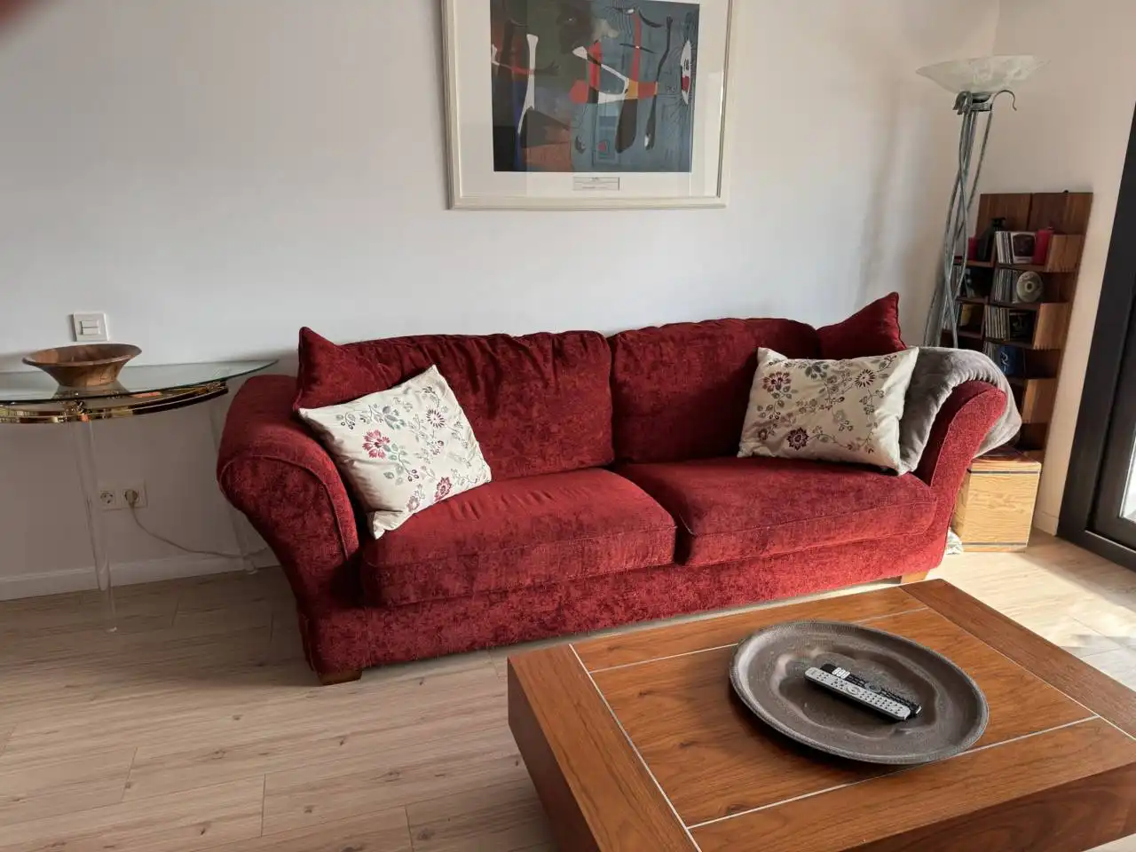 Living room of Flat for rent in Cubelles  with Air Conditioner, Heating and Parquet flooring