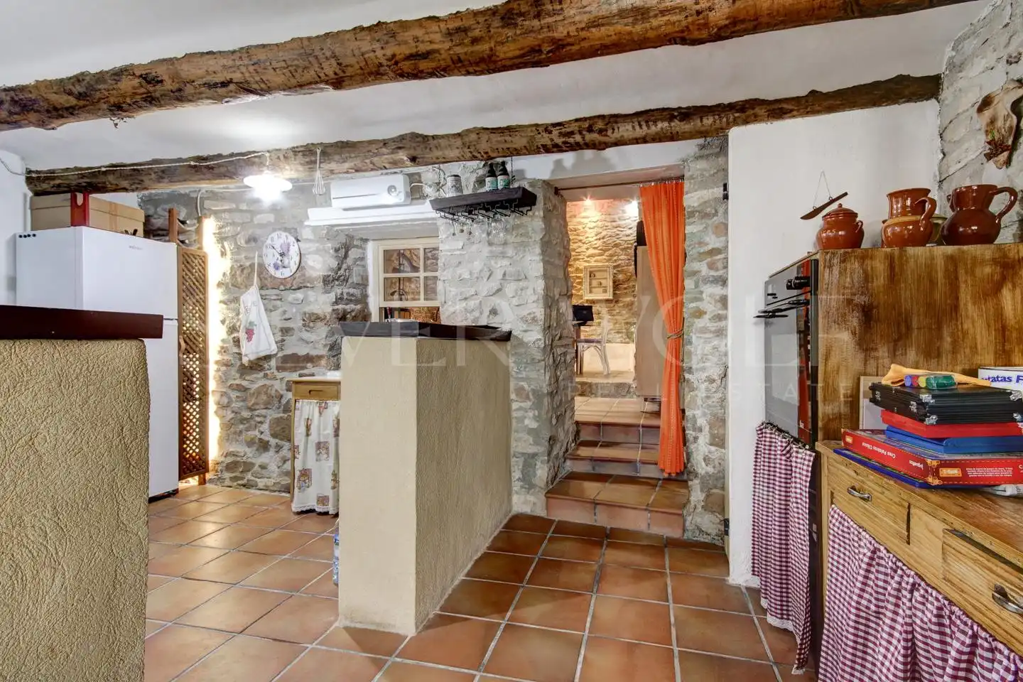 Cocina de Casa adosada en venta en Les Piles con Aire acondicionado y Alarma