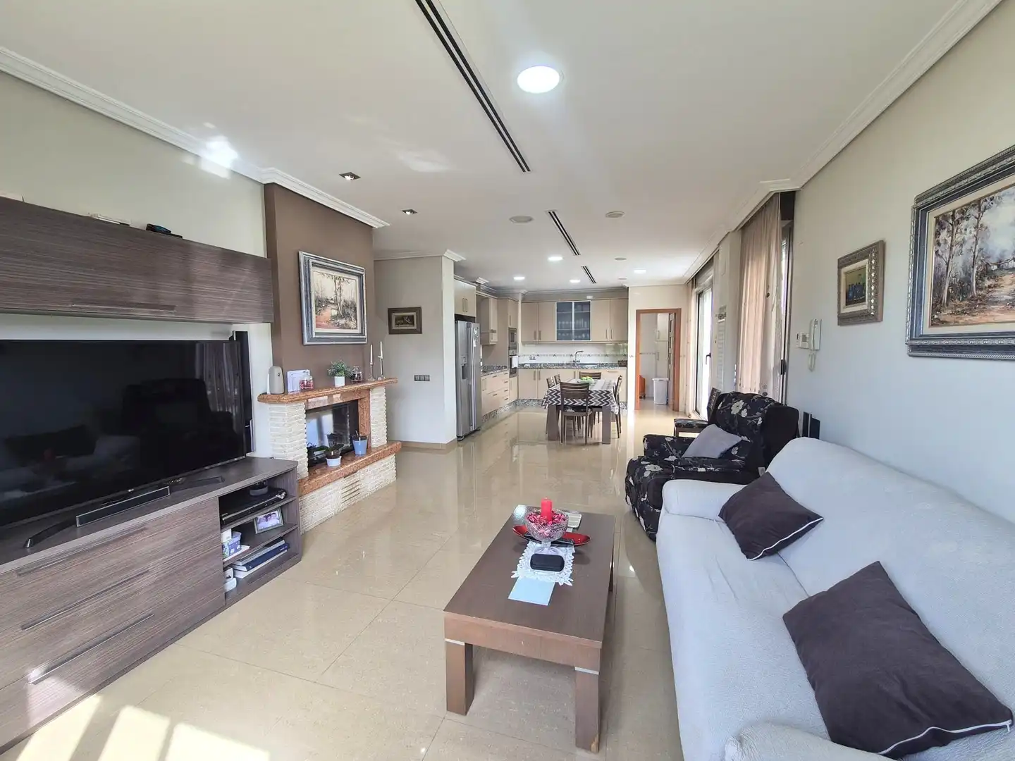 Sala de estar de Casa o chalet en venta en Gandia con Aire acondicionado, Calefacción y Terraza