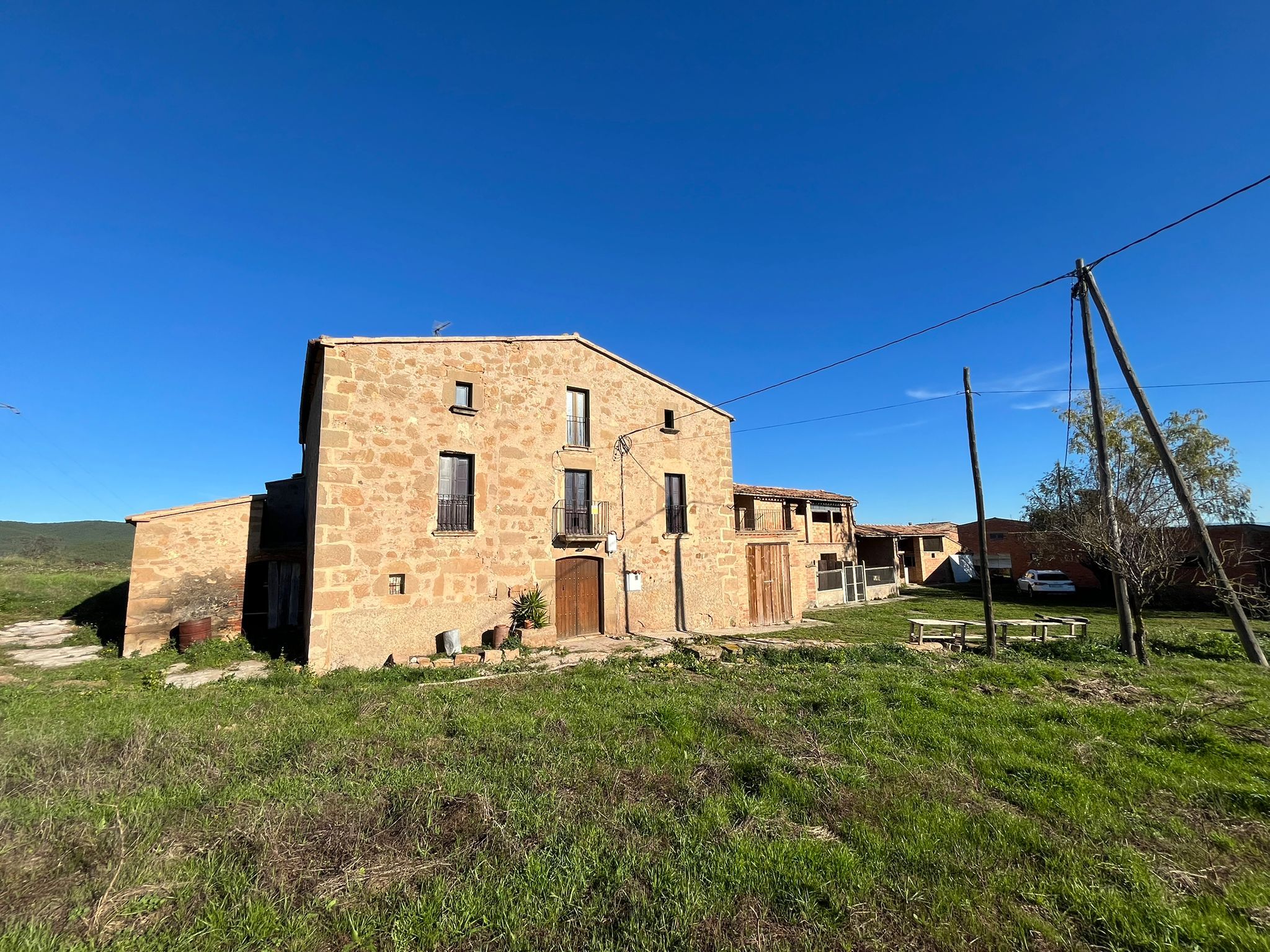 Vista exterior de Finca rústica en venda en Sant Mateu de Bages amb Calefacció, Jardí privat i Terrassa