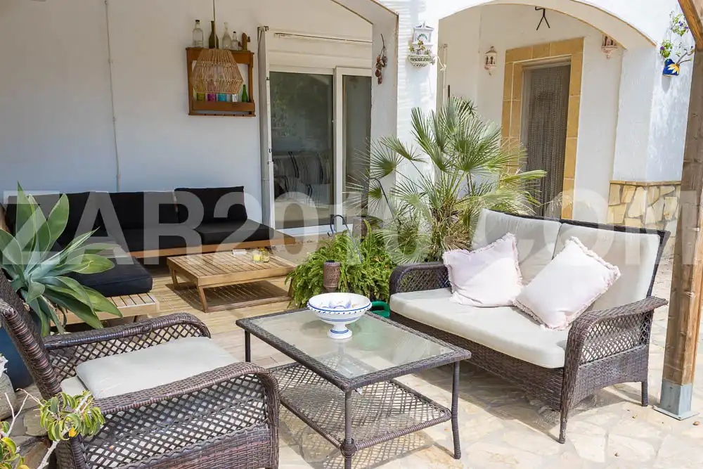 Terrassa de Casa o xalet en venda en Mojácar amb Aire condicionat, Jardí privat i Terrassa